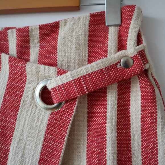 Free People It's a Wrap Striped Mini Skirt, Size Small - Picture 5 of 16